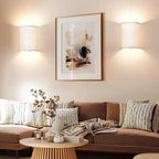 Linen Glow Wall Light – Dimmable Rechargeable LED Light with Remote Control and 13 Color Options 1