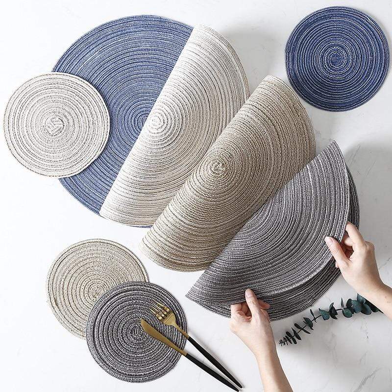 Linen Placemats Set - Stylish Table Mats for Easy Care & Protection 1