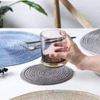 Linen Placemats Set - Stylish Table Mats for Easy Care & Protection 4