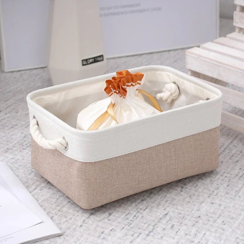 Linen Storage Basket - Eco-Friendly & Durable Organization Solution 1