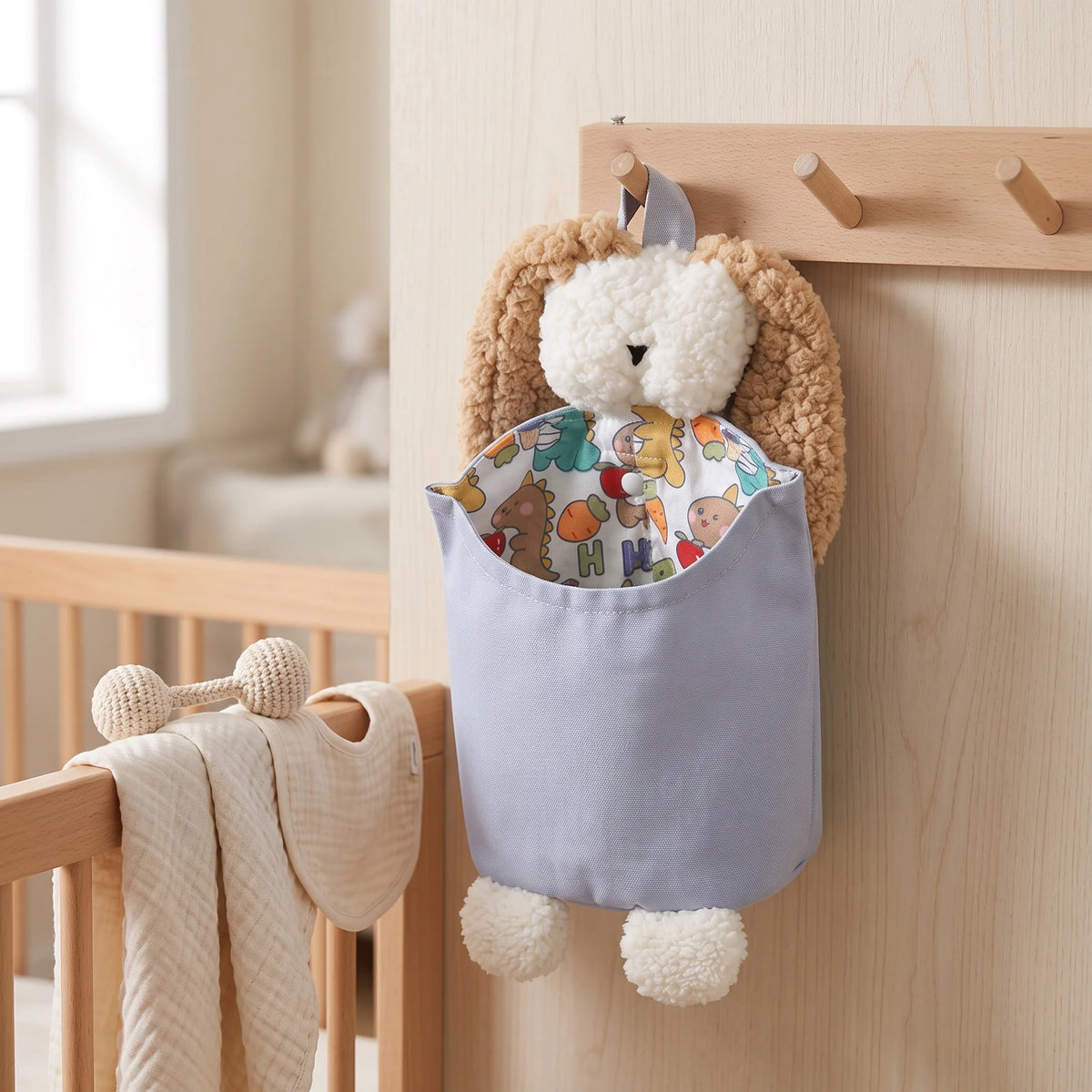 Little Manta Nook Crib Storage Caddy - Compact Baby Essentials Organizer 2