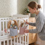 Little Manta Nook Crib Storage Caddy - Compact Baby Essentials Organizer 6