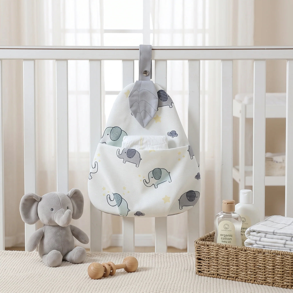 Little Manta Stow Portable Diaper Caddy - Compact Organizer for Nursery Essentials 2