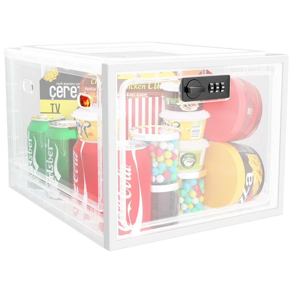 Lockable Food Storage Bin - Secure, Durable Organizer for Refrigerators 4