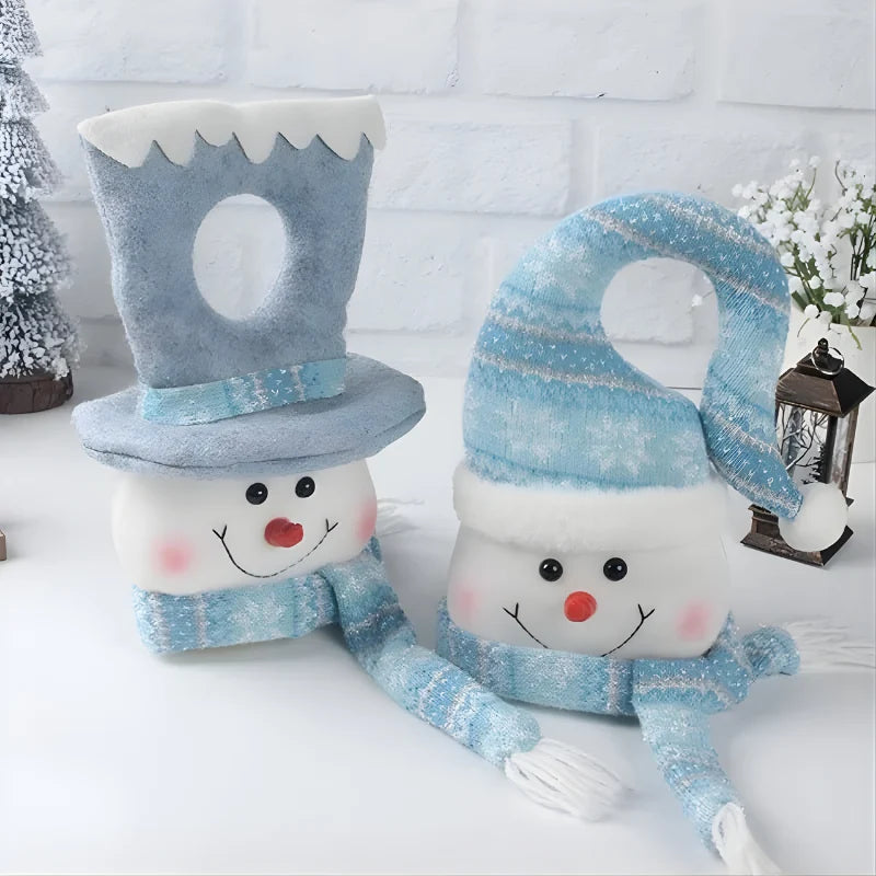 Luminous Snowman Decoration - Soft Plush with Integrated Lights 1