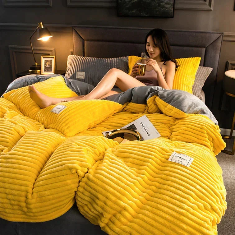 Velvet Fleece Duvet Cover, Soft Machine-Washable Bedding-Blanket-Homely Dreams-Homely Dreams