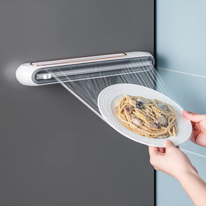 Magnetic Foil And Plastic Wrap Organizer - Precision Cutter & Space-Saving Design 5