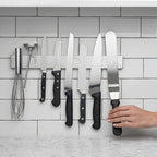 Magnetic Knife Holder, 30 cm Length, Stainless Steel, Wall Mount 3