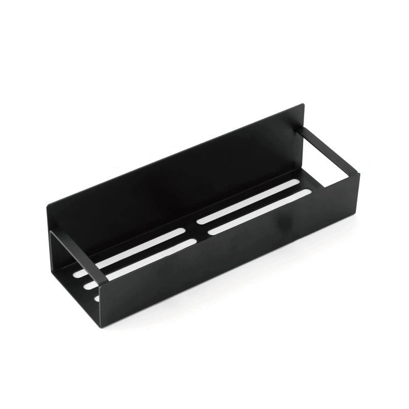 Magnetic Spice Organizer Carbon Steel Black with Accessory Hooks 8