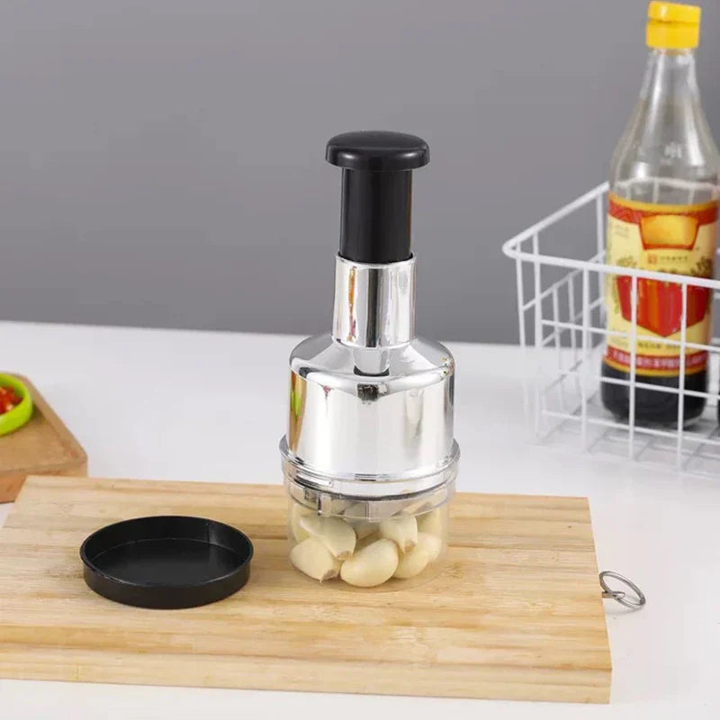 Manual Vegetable Chopper - Durable Stainless Steel, Easy to Clean, Safe Use 4