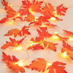 Maple Leaf String Lights - Warm LED Glow for Outdoor Fall Decor, 2M-6M 3
