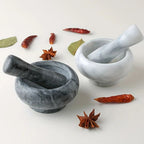 Marble Mortar and Pestle Set - Efficient Herb and Spice Grinder 2