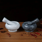 Marble Mortar and Pestle Set - Efficient Herb and Spice Grinder 3