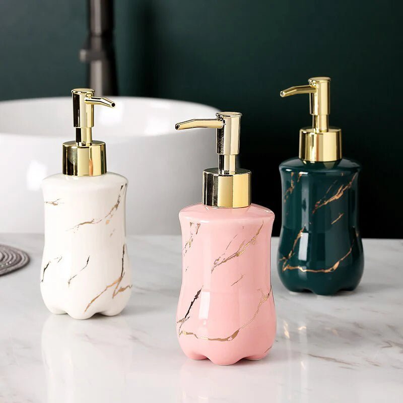 Marble Soap Dispenser - Elegant Design for Modern Bathrooms 3