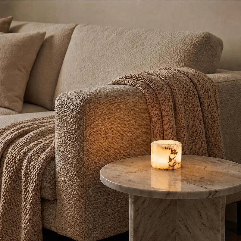 Marble Table Lamp - Rechargeable Cordless Design for Versatile Lighting 8