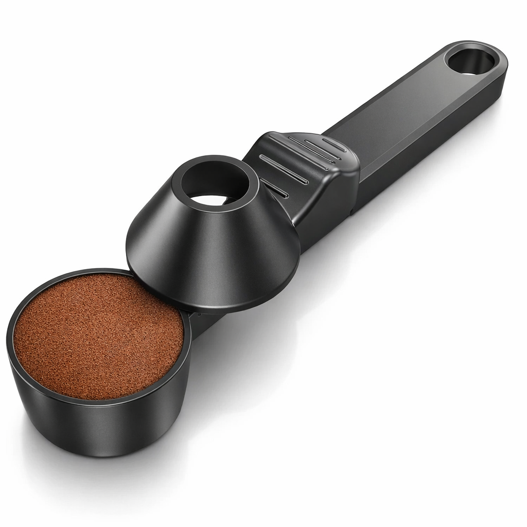 Measuring Spoon with Funnel - Accurate Powder Dispensing & Compact Design 0