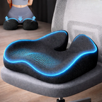 Memory Foam Seat Cushion - Tailbone Pressure Relief & Non-Slip Base 0