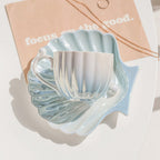 Mermaid-Inspired Tea Cup Set with Iridescent Shell Design – Ceramic Cup and Saucer Set for Coastal Elegance 8
