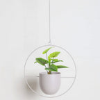 Metal Hanging Plant Holder - Durable Wall Hanging Planters for Indoor & Outdoor Use 0