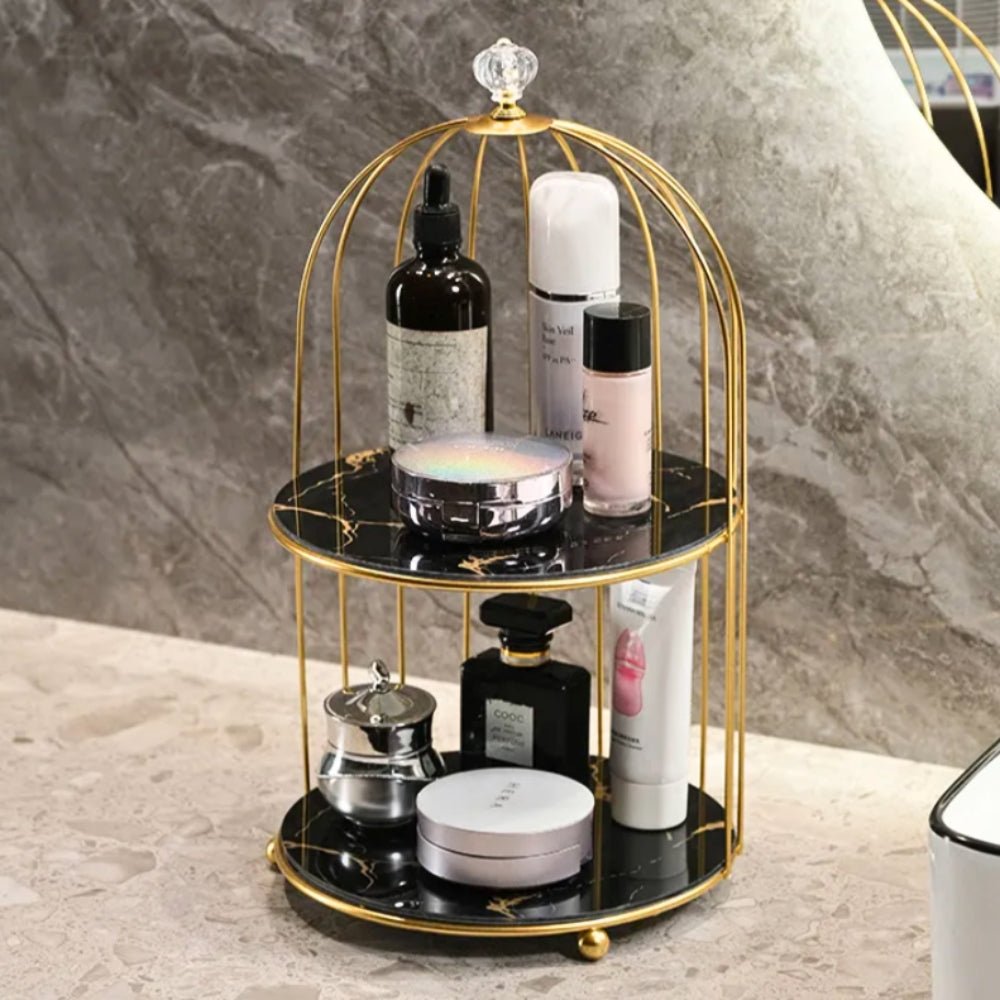 Metal Vanity Shelf - Sleek Storage for Cosmetics & Accessories 1