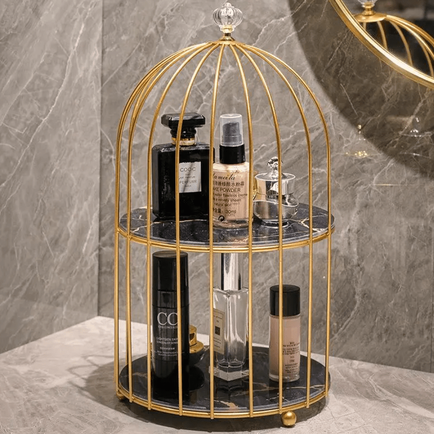 Metal Vanity Shelf - Sleek Storage for Cosmetics & Accessories 3
