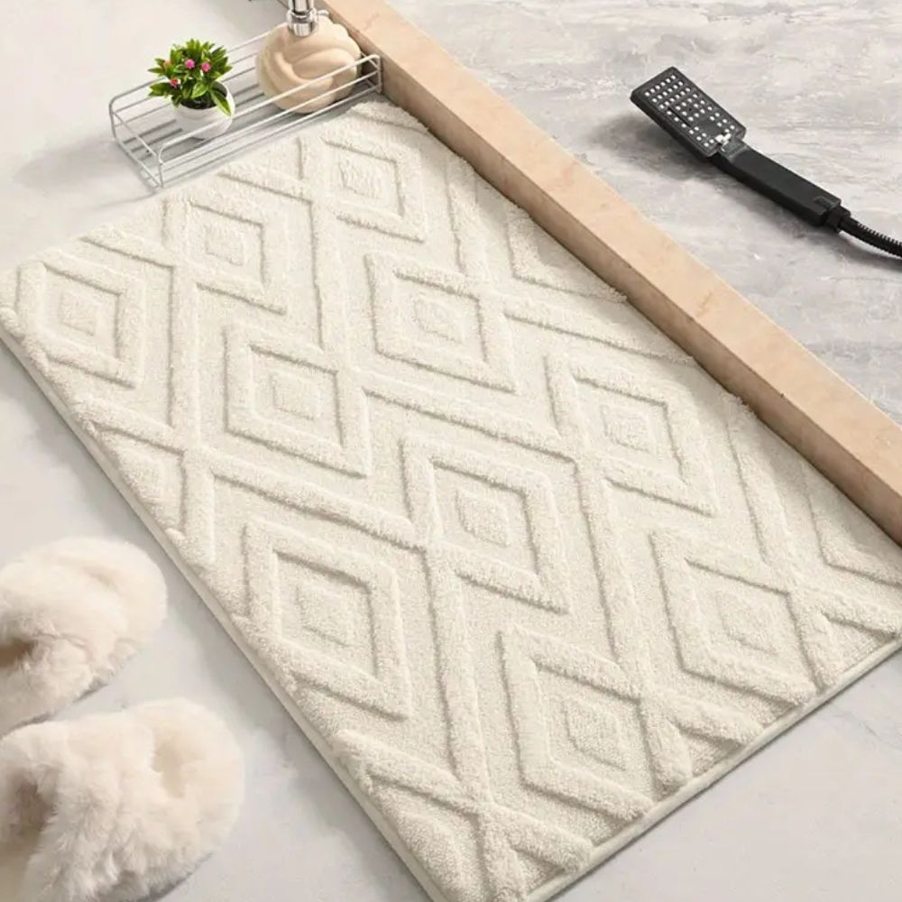 Microfiber Bath Mat - Non-Slip, Ultra-Soft Comfort & Modern Design 0