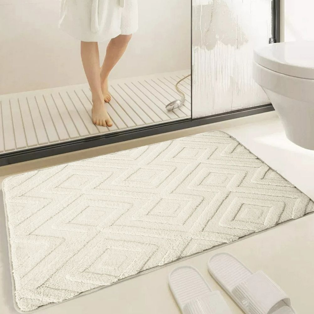 Microfiber Bath Mat - Non-Slip, Ultra-Soft Comfort & Modern Design 2