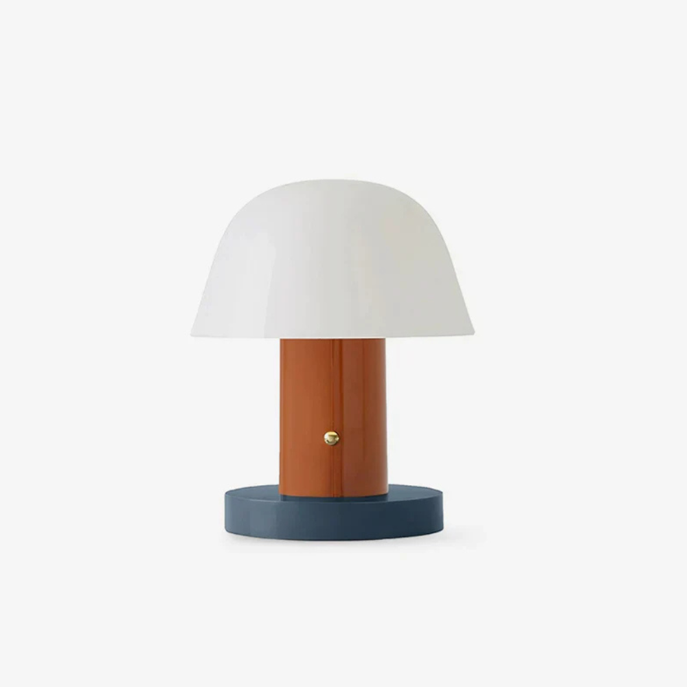 Mid Century LED Table Lamp with Touch Dimmer and USB Port – Modern Bedside or Desk Lamp for Stylish Home Lighting 3