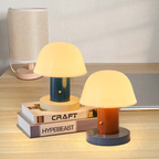 Mid Century LED Table Lamp with Touch Dimmer and USB Port – Modern Bedside or Desk Lamp for Stylish Home Lighting 7