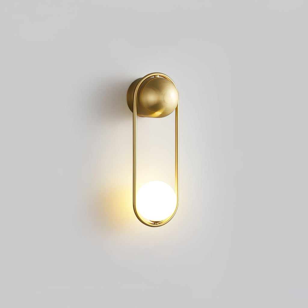 Mila Wall Sconce - Elegant Brass LED Lighting for Indoor Spaces 0