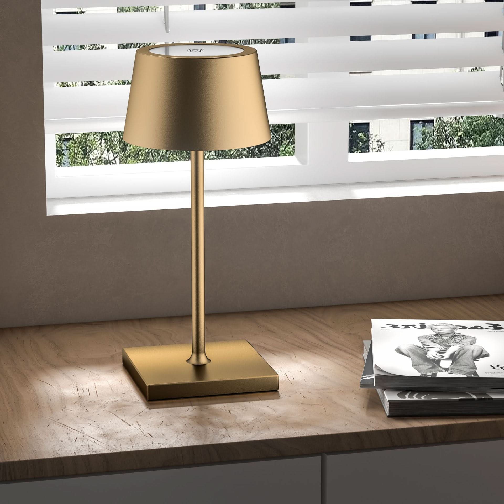 Mini Cordless Table Lamp - Portable LED with Touch Control & IP66 Water Resistance 4