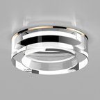 Mini Flush Mount Ceiling Light, LED Compatible, 7W Max, Gold or Silver Finish 5