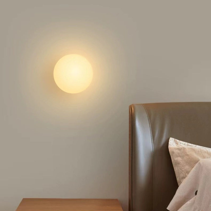 Minimal Glass Globe Wall Sconce - Elegant Design for Warm Ambiance 1