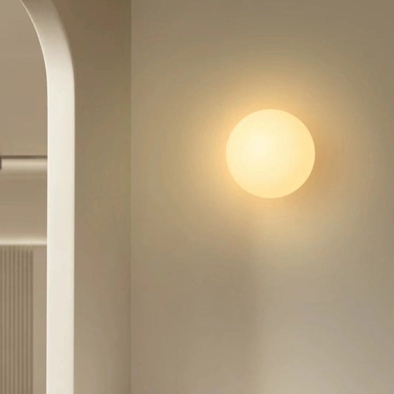Minimal Glass Globe Wall Sconce - Elegant Design for Warm Ambiance 2
