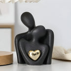 Minimalist Couple Figure - Symbol of Closeness in Smooth Ceramic 0