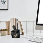 Minimalist Couple Figure - Symbol of Closeness in Smooth Ceramic 2