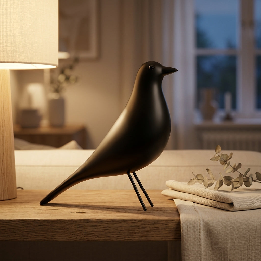 Minimalist Decorative Bird Figurine - Sleek Design for Modern Spaces 1