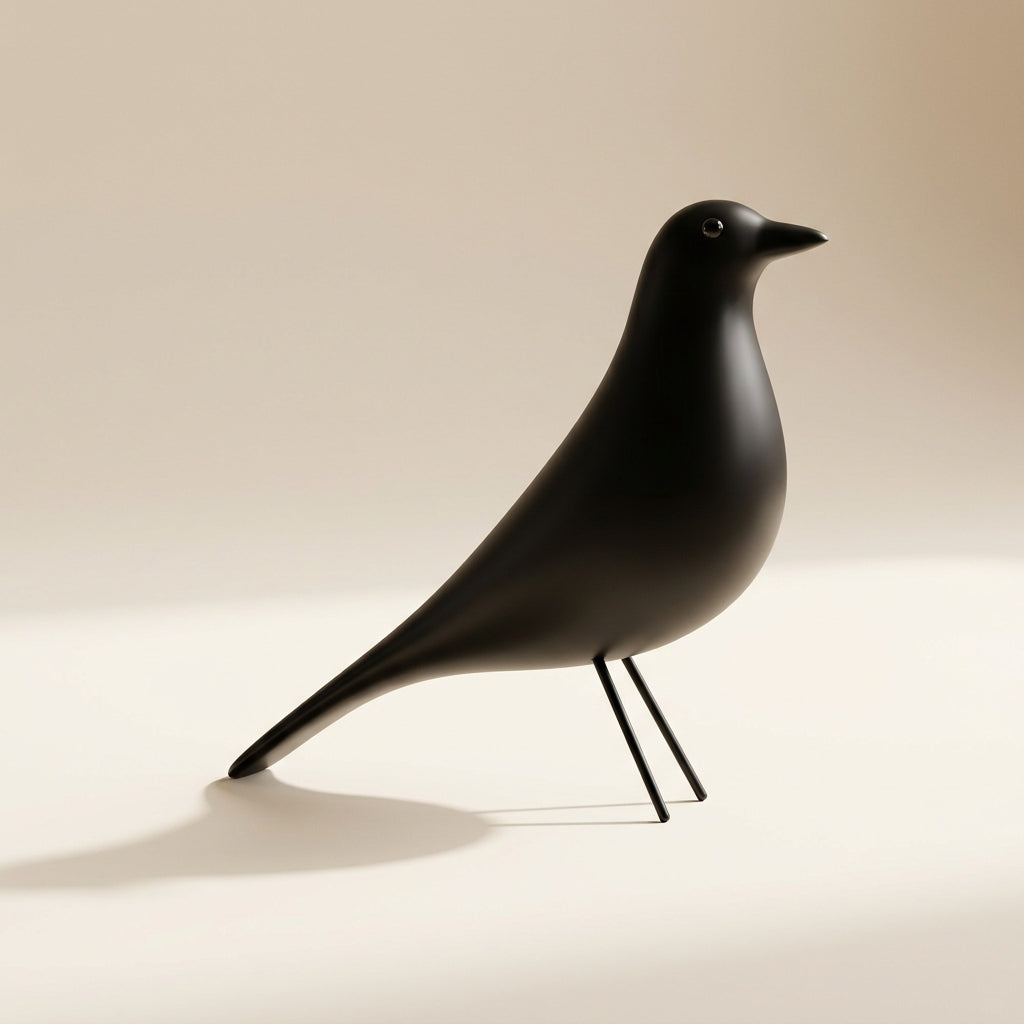 Minimalist Decorative Bird Figurine - Sleek Design for Modern Spaces 2