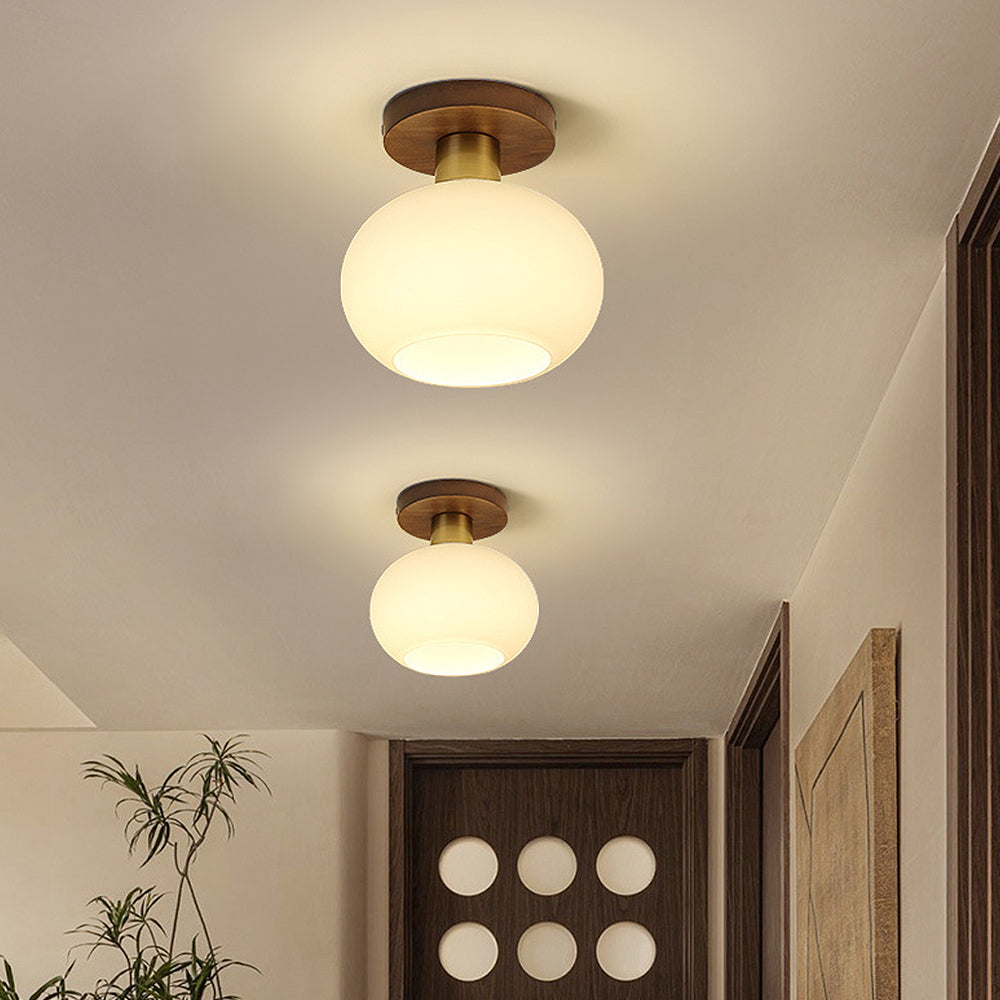 Minimalist Flush Mount Ceiling Light - Nordic Design, E27 Compatible 1