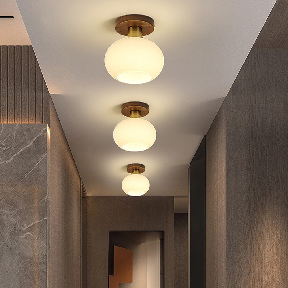 Minimalist Flush Mount Ceiling Light - Nordic Design, E27 Compatible 4