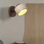 Minimalist LED Wall Sconce with Natural Travertine and Wood – Modern Wall Light for Ambient Illumination 4