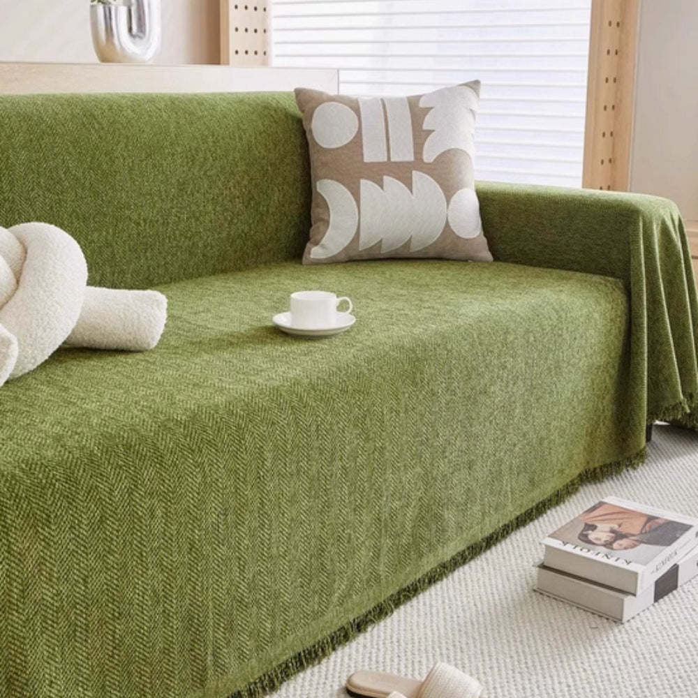 Minimalist Sofa Cover - Soft Chenille, Water-Resistant, Pet-Friendly 0