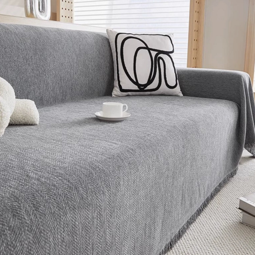 Minimalist Sofa Cover - Soft Chenille, Water-Resistant, Pet-Friendly 1