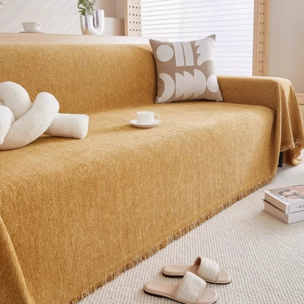Minimalist Sofa Cover - Soft Chenille, Water-Resistant, Pet-Friendly 3