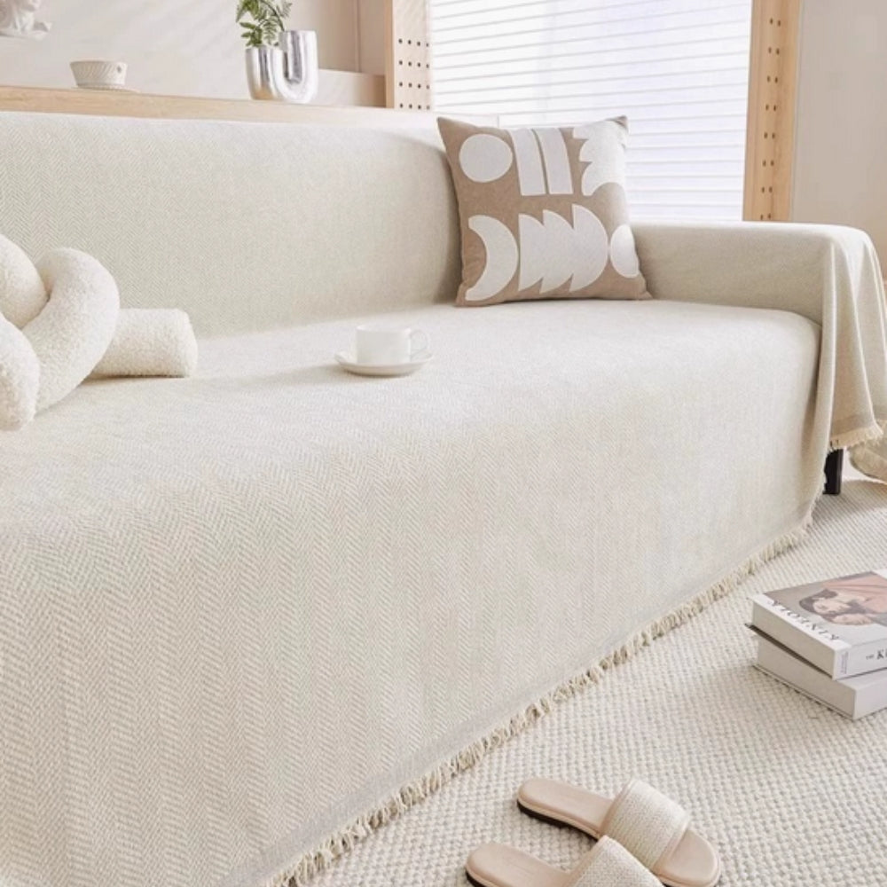 Minimalist Sofa Cover - Soft Chenille, Water-Resistant, Pet-Friendly 4