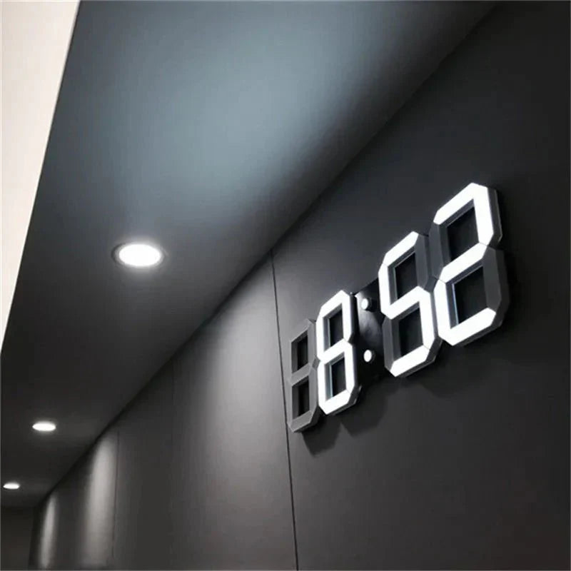 3D LED Wall Clock with Adjustable Brightness Ð Modern Digital Time Display 0