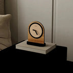 Modern Arc Desktop Clock - Silent Non-Ticking, Minimalist Design 1