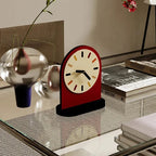 Modern Arc Desktop Clock - Silent Non-Ticking, Minimalist Design 3
