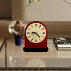 Modern Arc Desktop Clock - Silent Non-Ticking, Minimalist Design 8