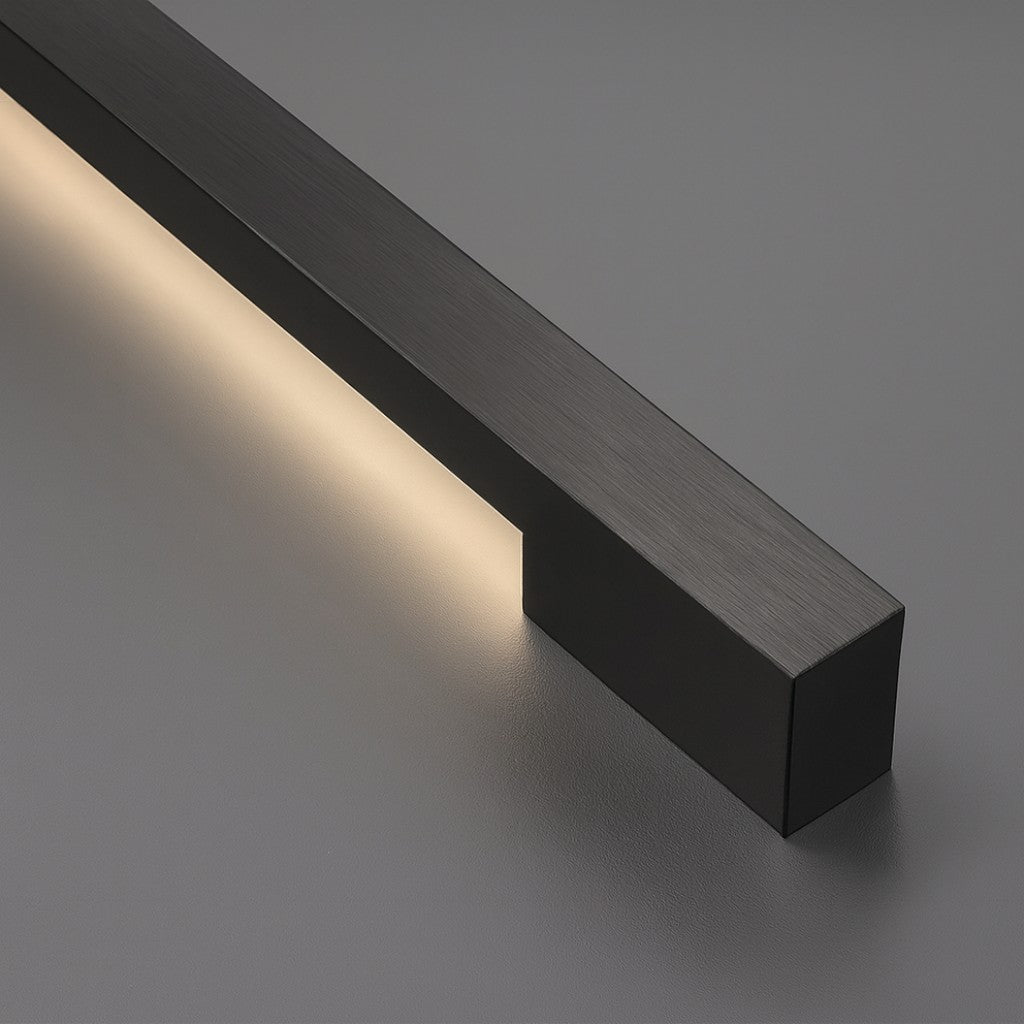 Modern Black Wall Sconce - Minimalist LED Lighting with Customizable Ambiance 5